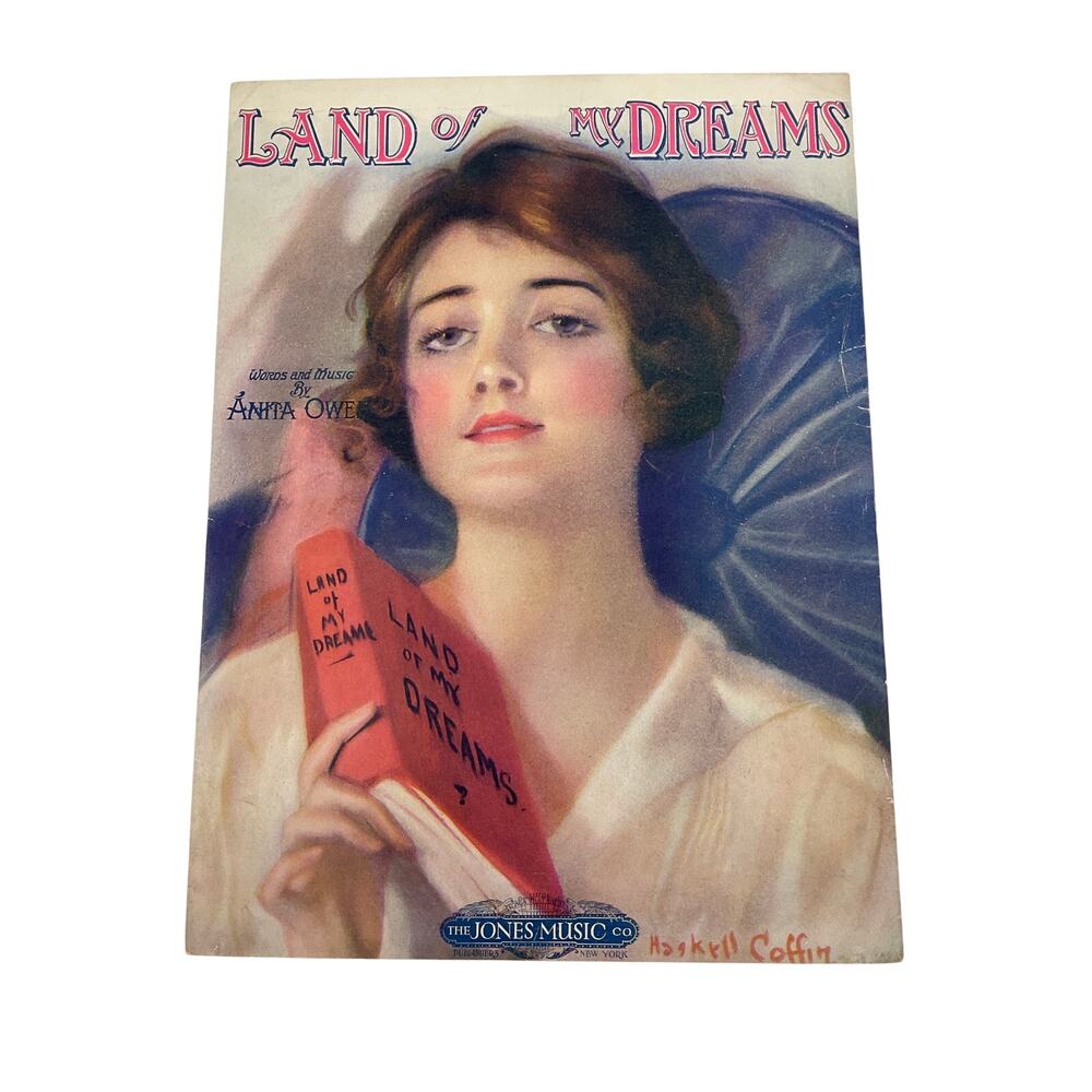 Land Of My Dreams Sheet Music 1919 Anita‎ Owen Waltz Song
